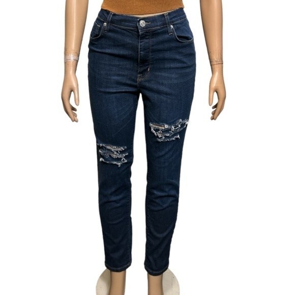 BDG Jeans TWIG High Rise Distressed Ripped Stretch Denim Skinny Size 31 - Picture 1 of 13